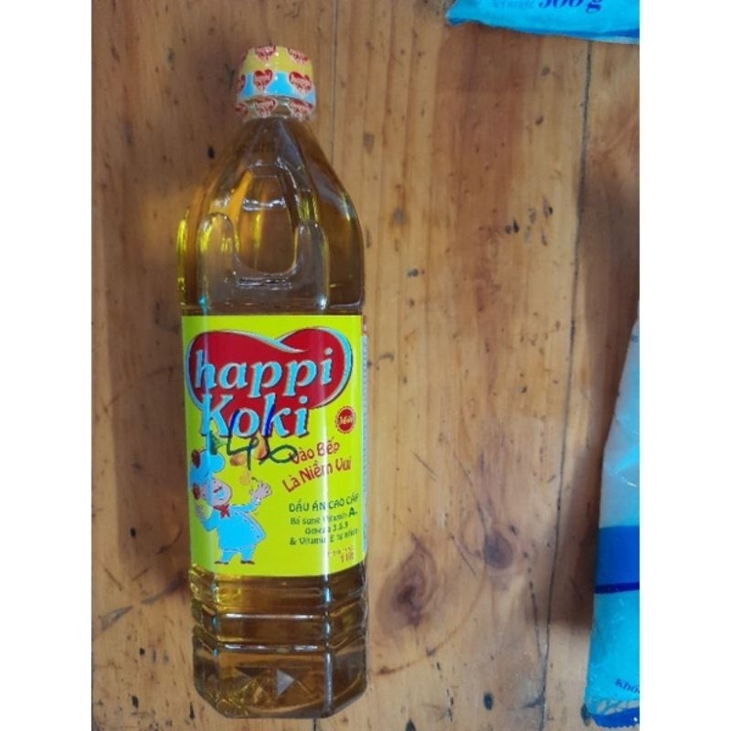 Dầu ăn happi koki chai 1lit