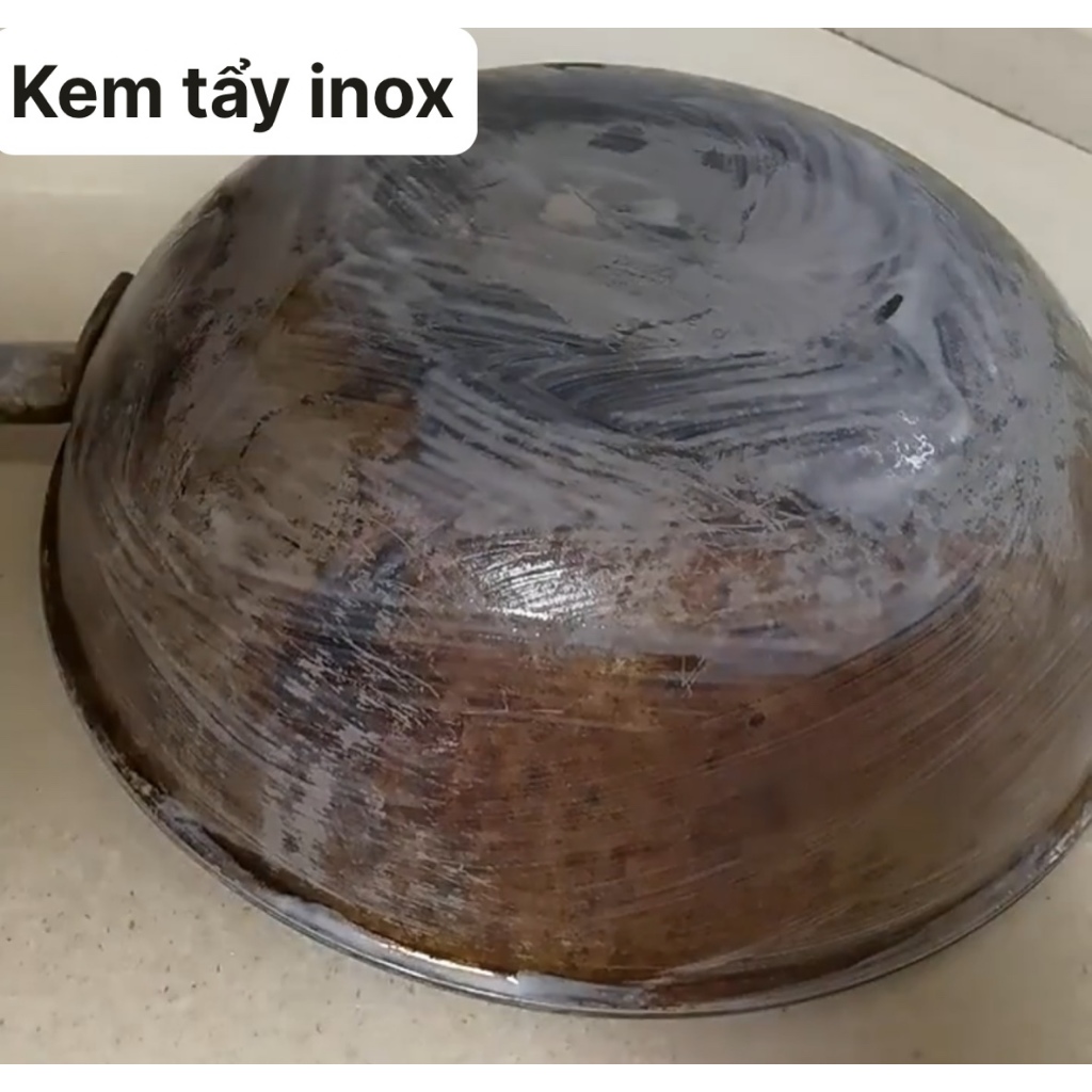 Kem vệ sinh inox Chockmen 120g Kem tẩy xoong nồi inox