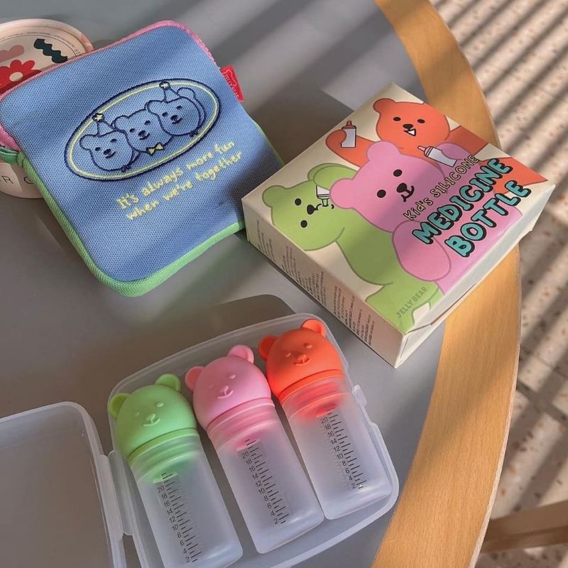 Bình uống thuốc, chia thuốc Silicon Dailylike Hàn quốc cho bé từ sơ sinh