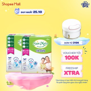 Combo 2 Tã dán Người lớn Sunmate (size M/L x 10 miếng)