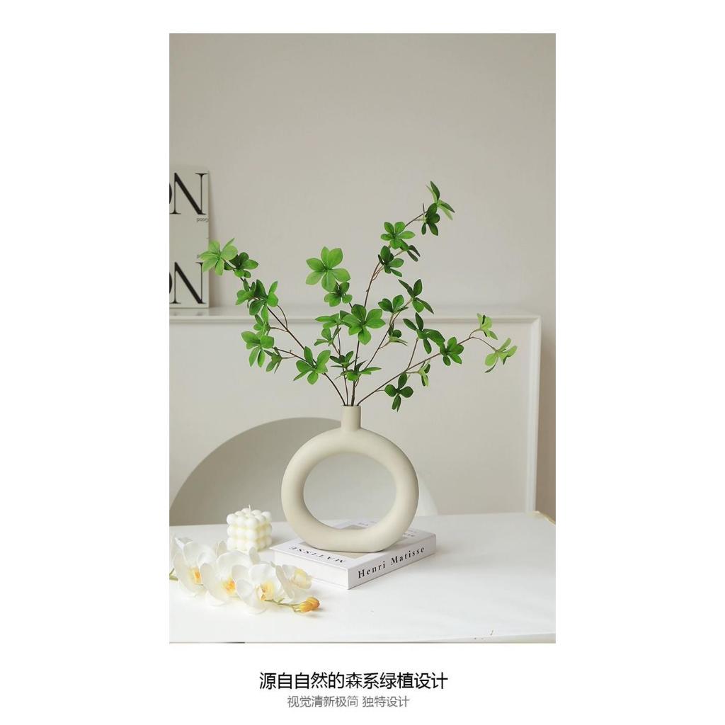 Bình gốm decor dáng tròn cao cấp phong cách hiện đại