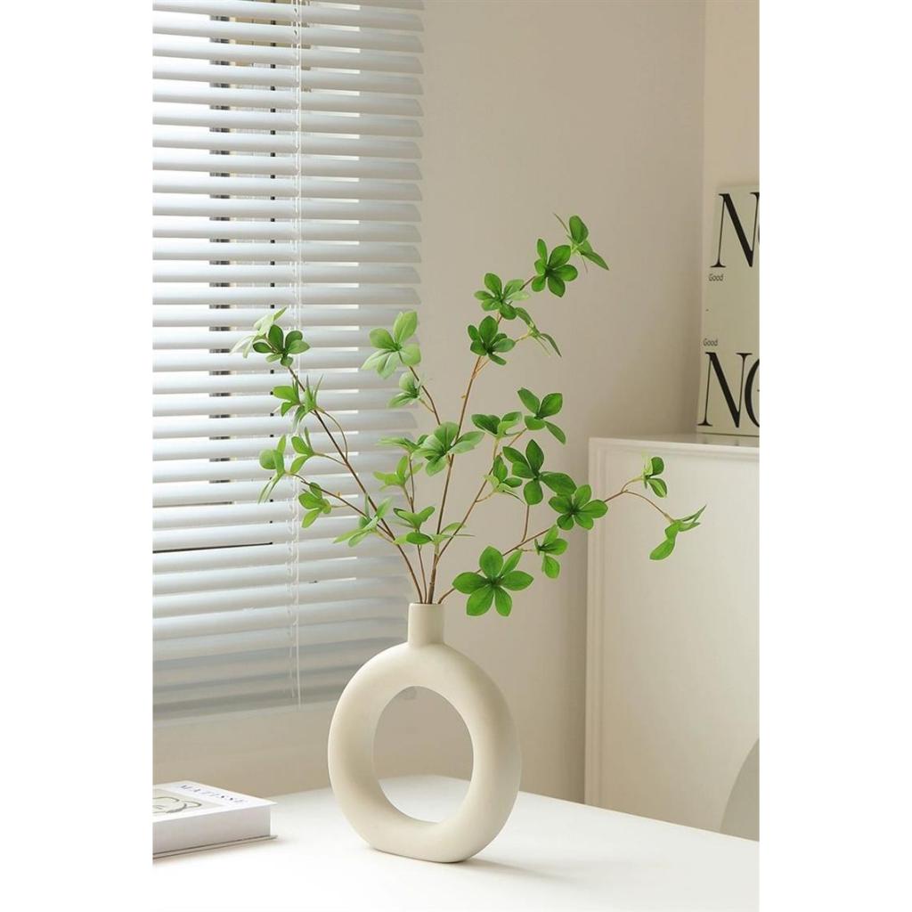 Bình gốm decor dáng tròn cao cấp phong cách hiện đại