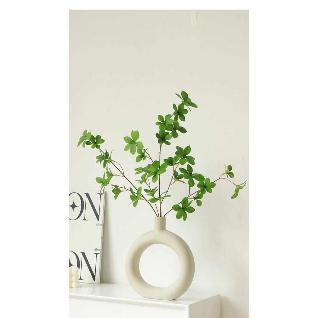 Bình gốm decor dáng tròn cao cấp phong cách hiện đại