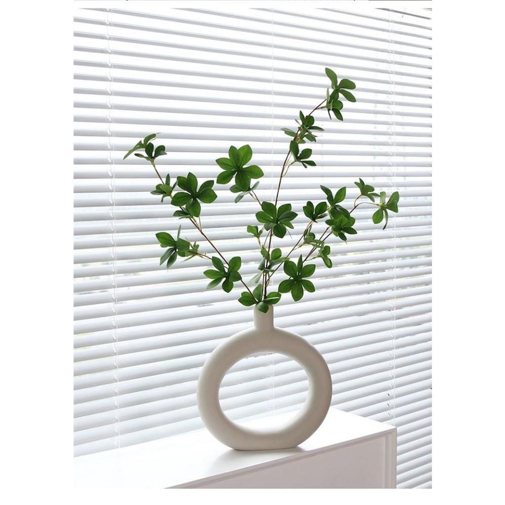 Bình gốm decor dáng tròn cao cấp phong cách hiện đại