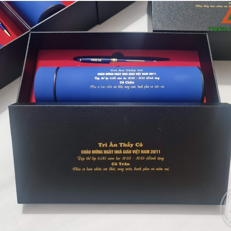 Giftset - Bộ Quà Tặng  khắc tên , in logo TRI ÂN ThẦY CÔ