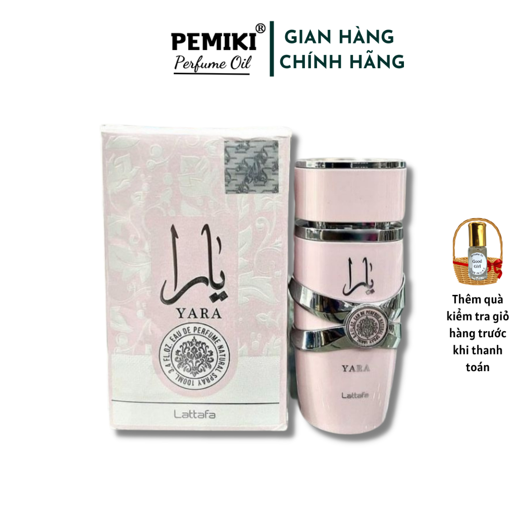 Nước hoa nữ Yara Lattafa EDP 100ml nước hoa nội địa dubai ngọt ngào nữ tính - PEMIKI Store