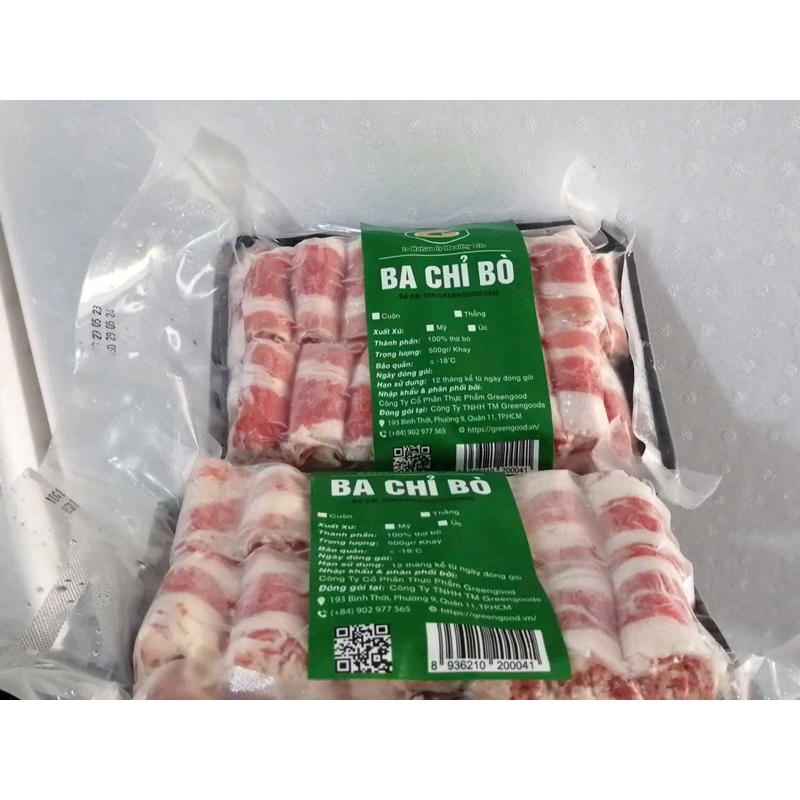 500gr ba chỉ bò Mỹ