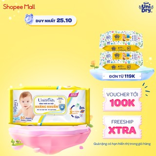 Khăn ướt Unifresh Baby Vitamin E 80 miếng