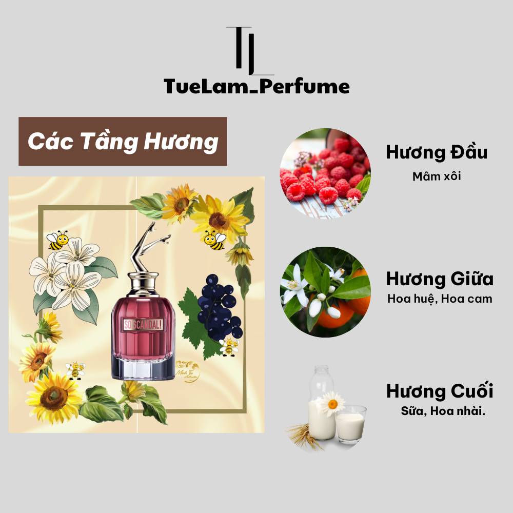 Nước hoa nữ JPG So scandal ngọt ngào, quyến rũ chiết 10ml - Tuelam Perfume