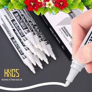 Bút lông mực trắng, bút Acrylic marker không phai, HXGS bút đánh dấu Acrylic
