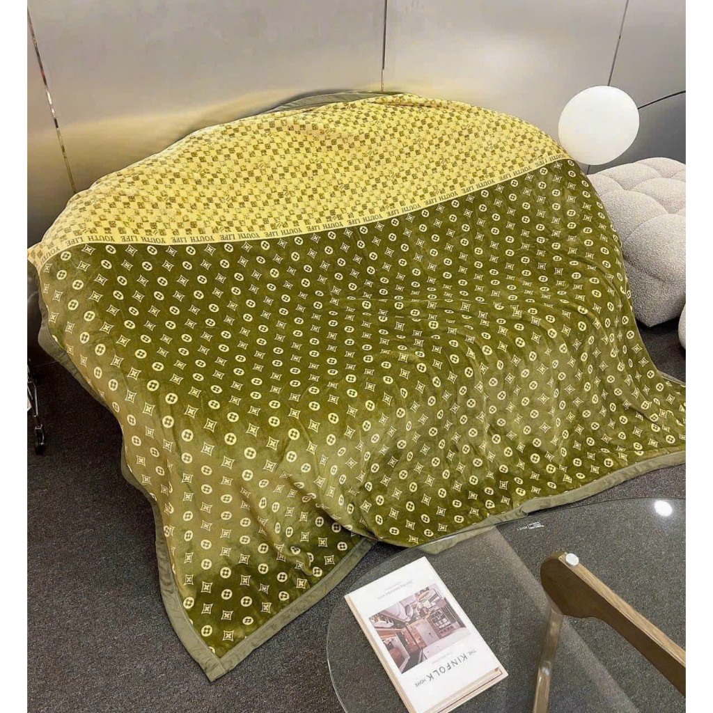 Chăn len tuyết lông thỏ mềm mịn, chăn lông thỏ siêu ấm mùa đông