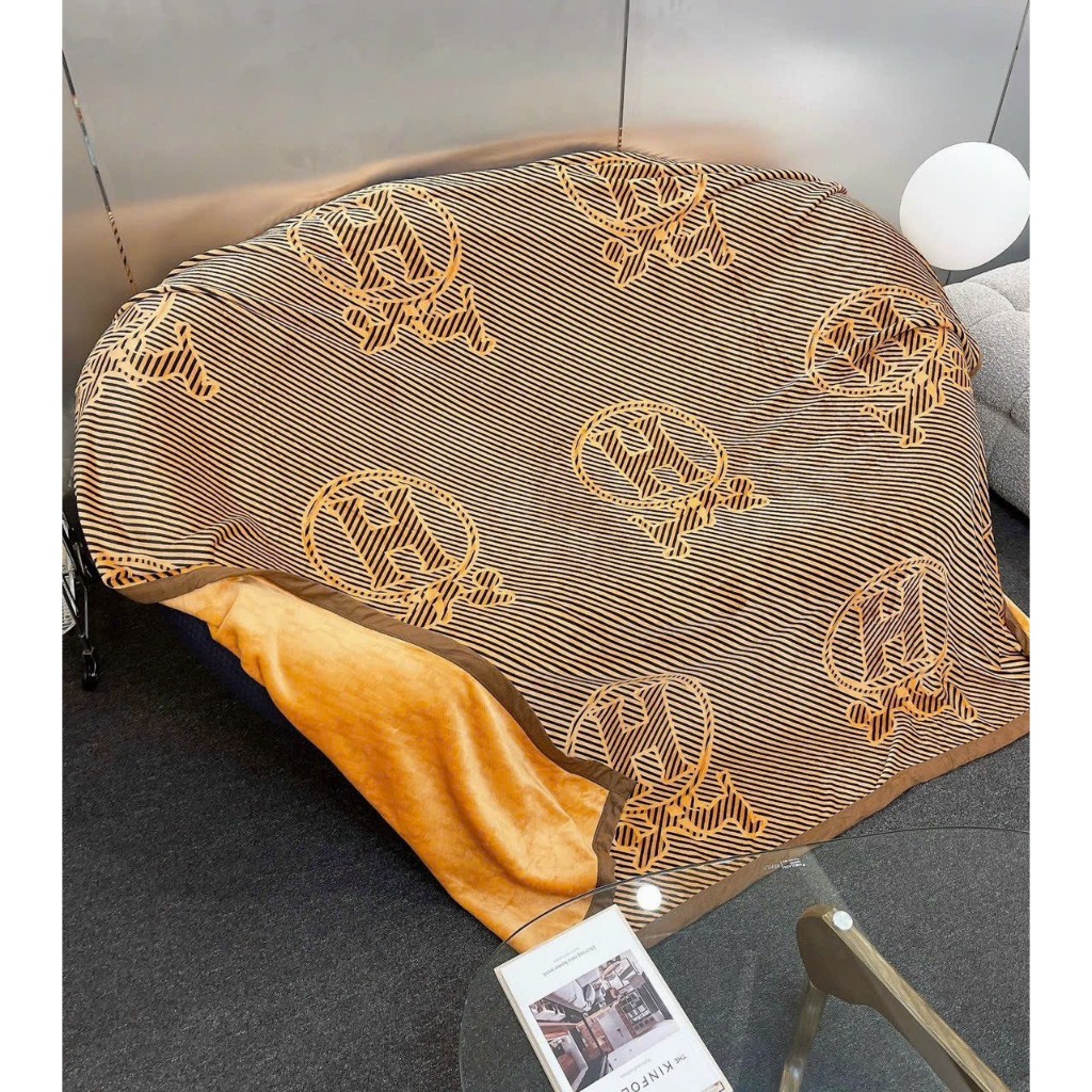 Chăn len tuyết lông thỏ mềm mịn, chăn lông thỏ siêu ấm mùa đông