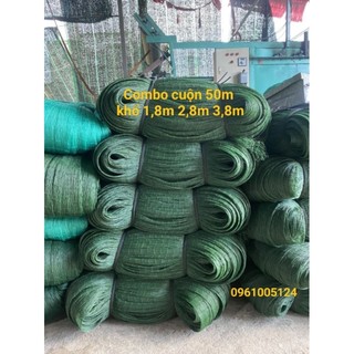 50m lưới rào gà, vịt, giàn leo màu xanh rêu mắt khổ 1,8m 2,8m 3,8m