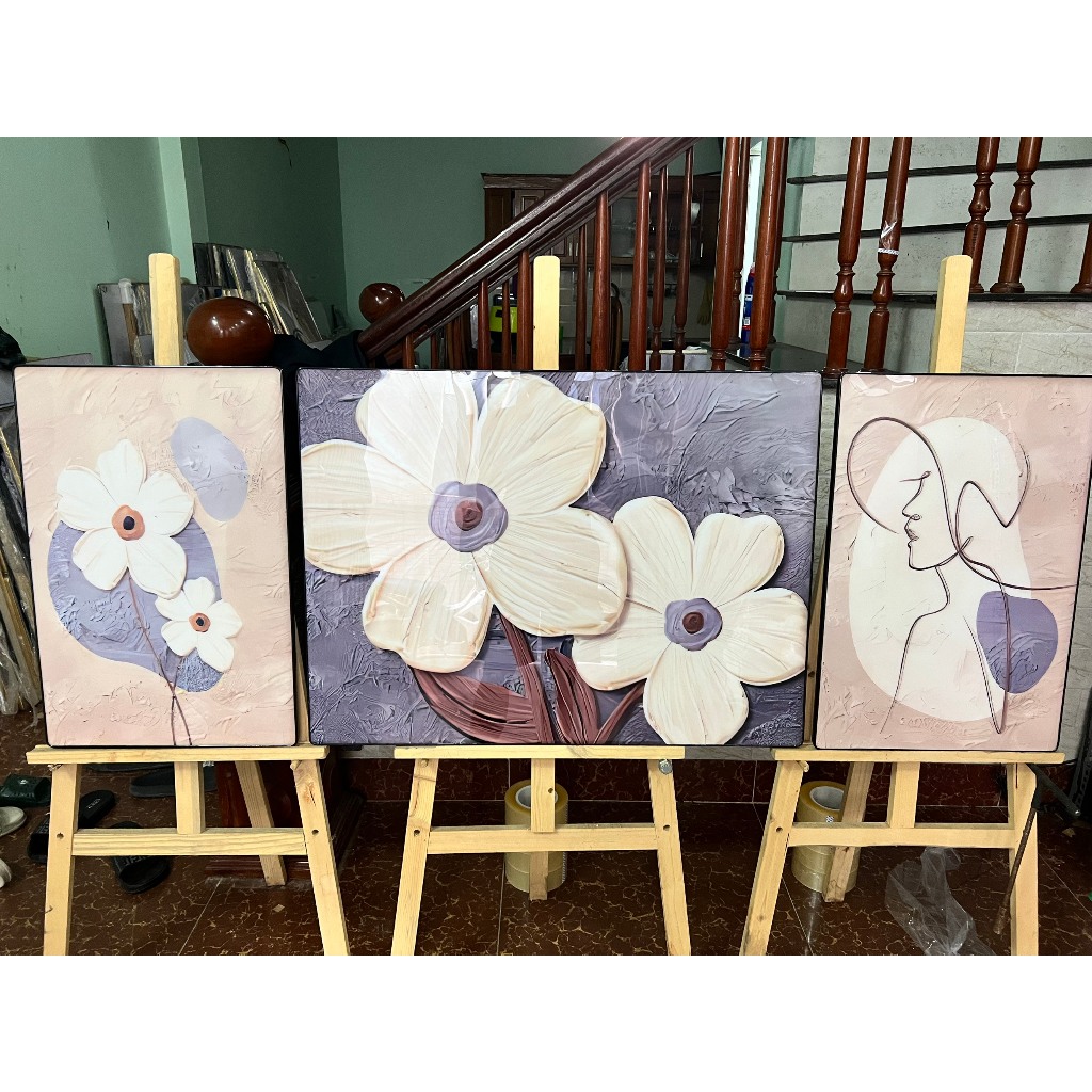 Tranh Treo Tường Bộ 5 Bức Trang Trí Decor Phòng Trang Trí Cửa Hàng Spa Thẩm Mĩ Phòng Ngủ Phòng Khách