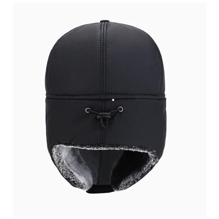 Mũ nam lót lông Mũ Lưỡi Trai Lót Lông Trùm Tai Kèm Khẩu trang