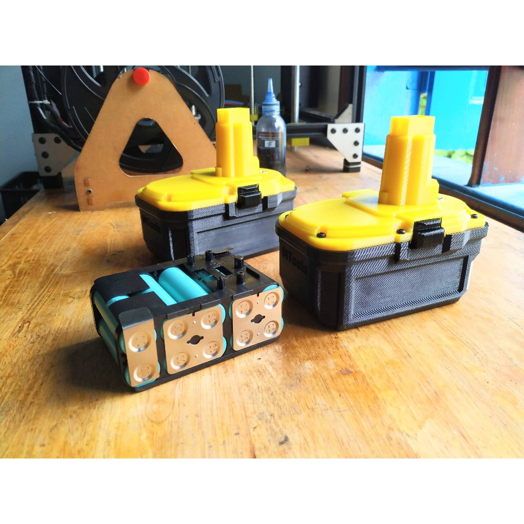 Vỏ pin Dewalt 18v 5S2P đóng được 10 cell 18650