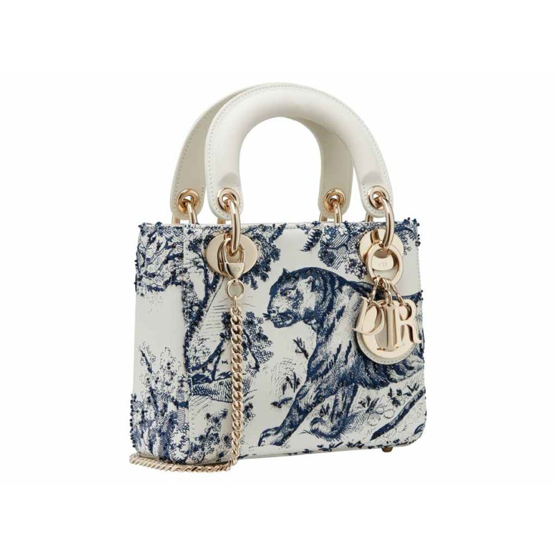 Túi xách DIOR LADY TOILE DE JOY 17cm 2019 Limited 1:1 Nhập Khẩu Da Bê Nguyên Miếng Lót Da Lộn