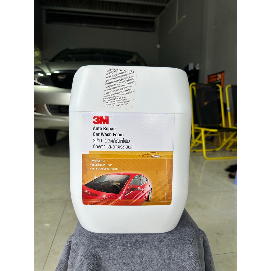 Xà bông rửa xe bọt tuyết, rửa xe máy, xe ô tô, nước rửa xe bọt tuyết 3M CAR WASH FOAM CAN 10L
