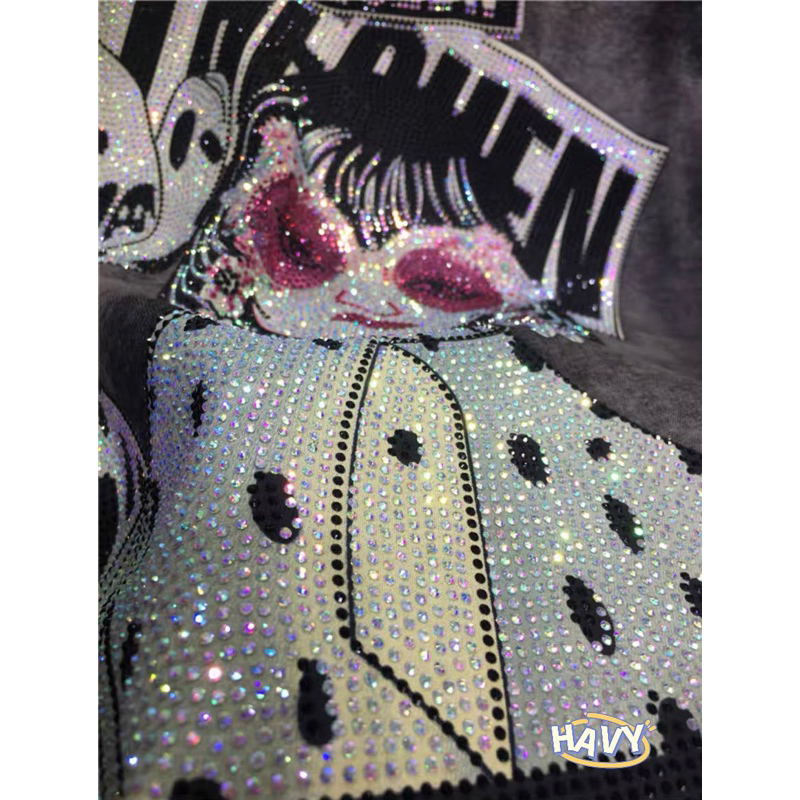 Áo cô gái full đá 2 mặt hàng QC