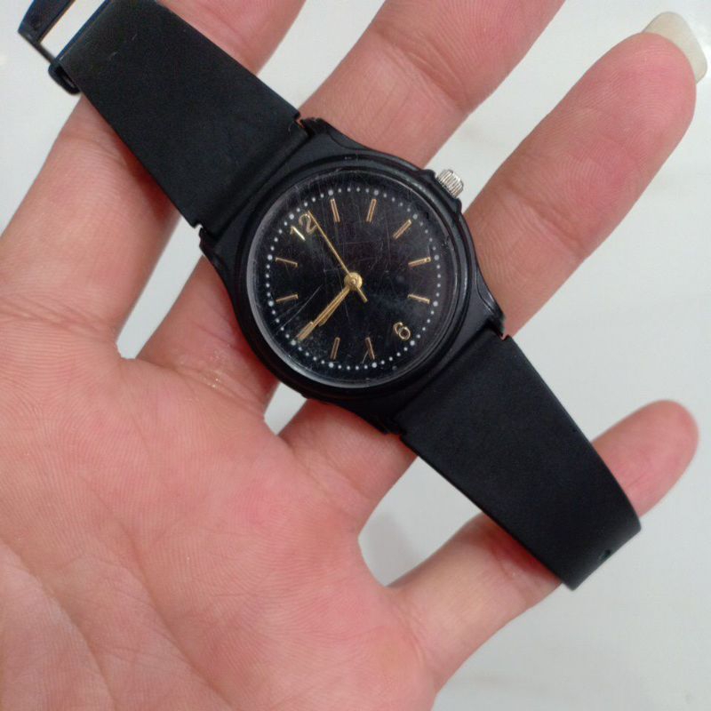 Đồng hồ si nhật nam nữ dây nhựa hiệu J-AXIS SUN FLAME ful đen