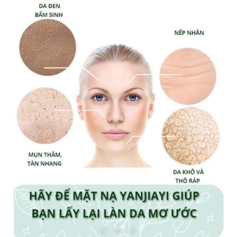 Mặt Nạ Ngủ Thạch Collagen YANJIAYI Hộp 20 Gói