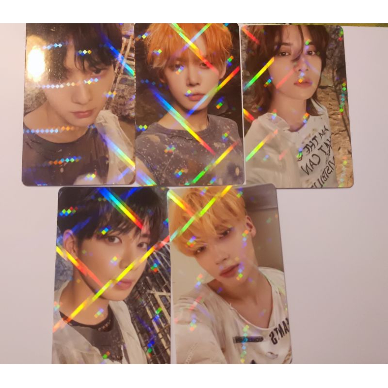 Thẻ ảnh photocard TXT freefall pob weverse japan official hologram lấp lánh xinh đẹp