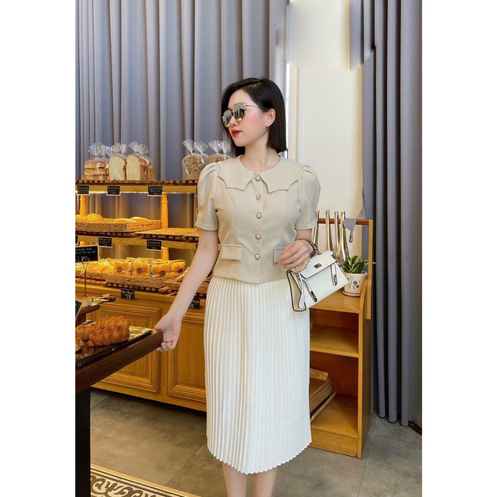 Chân vay rập ly nữ công sở có khóa kéo