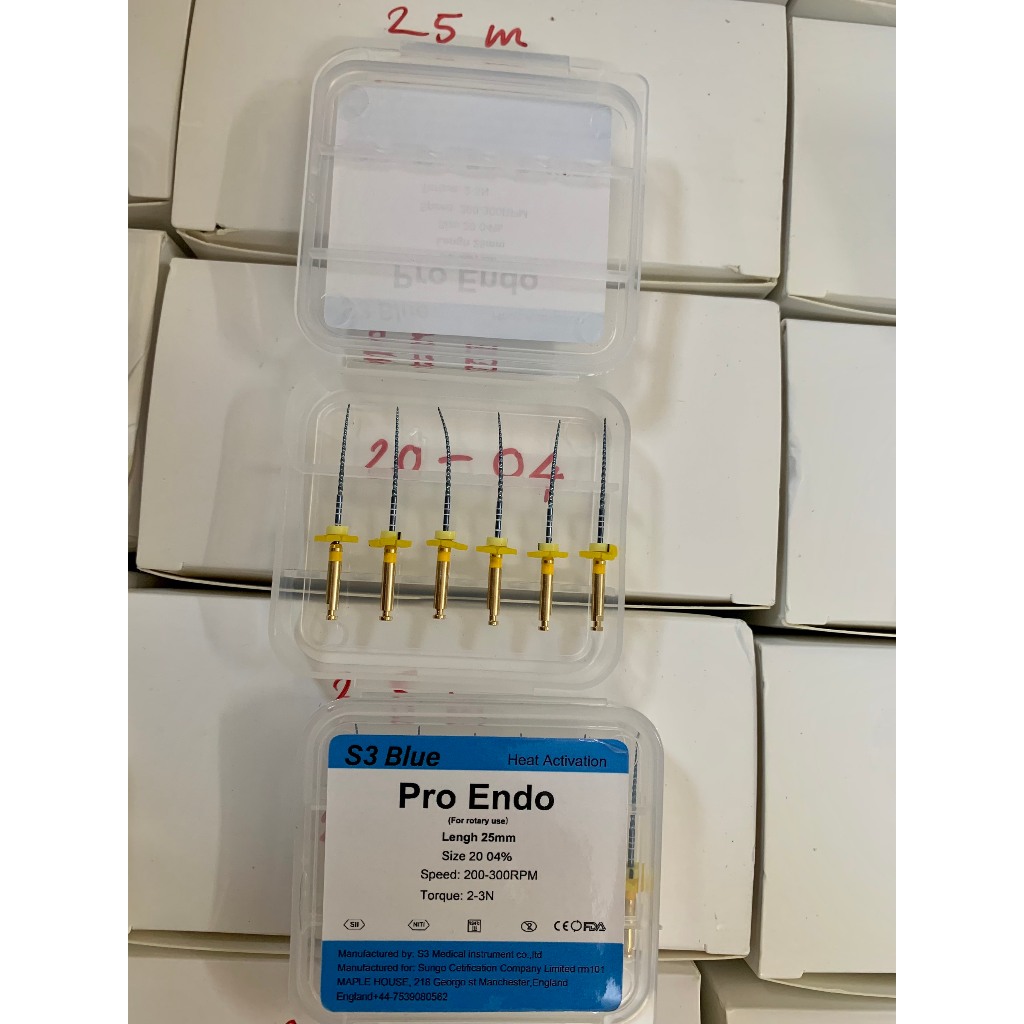 File máy S3 Blue, Trâm máy dẻo kháng gãy- File máy nội nha