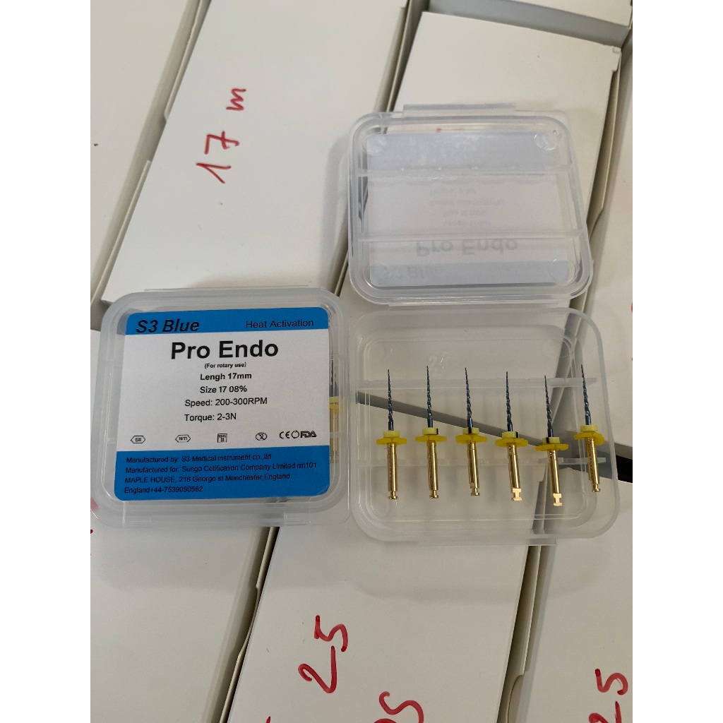 File máy S3 Blue, Trâm máy dẻo kháng gãy- File máy nội nha