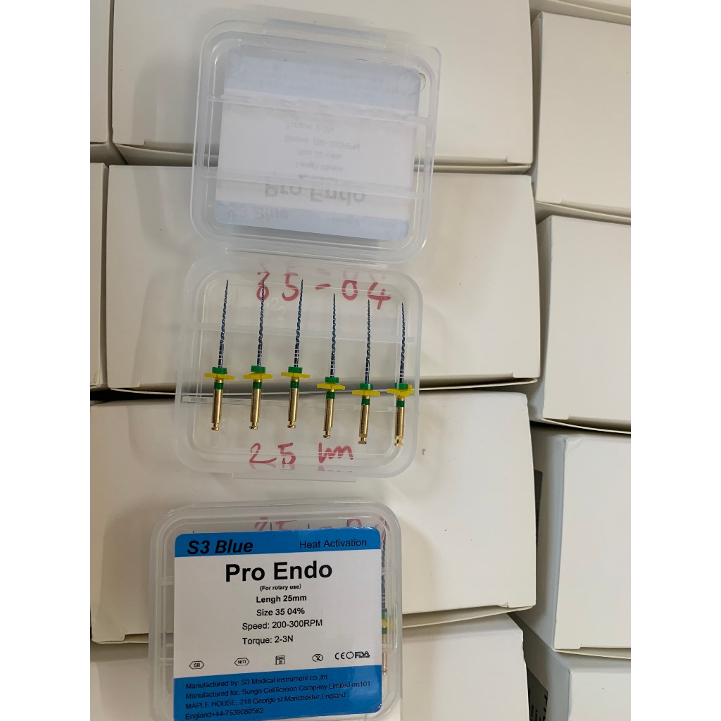 File máy S3 Blue, Trâm máy dẻo kháng gãy- File máy nội nha