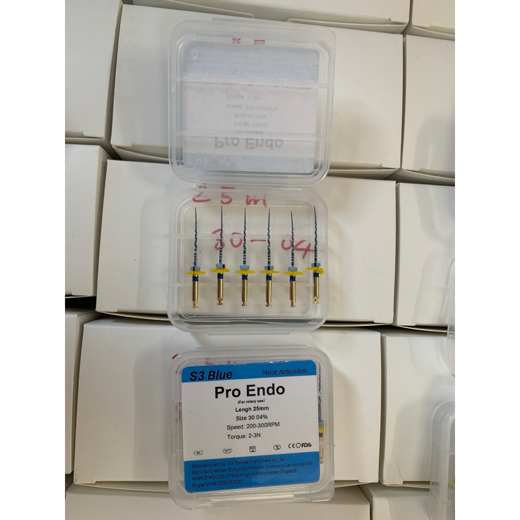 File máy S3 Blue, Trâm máy dẻo kháng gãy- File máy nội nha