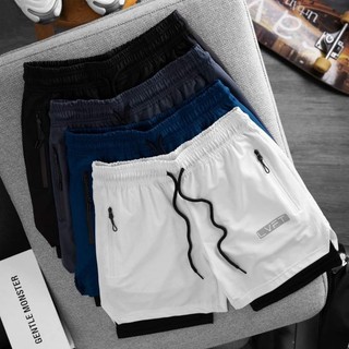 Quần short 2 lớp , quần short tập gym nam lvft -ken store