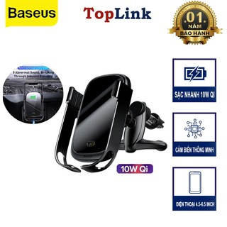 Sạc Nhanh Không Dây BASEUS 10W Qi Cho Điện Thoại Dùng Cho Xe Hơi Thông Minh Hồng Ngoại Chính Hãng