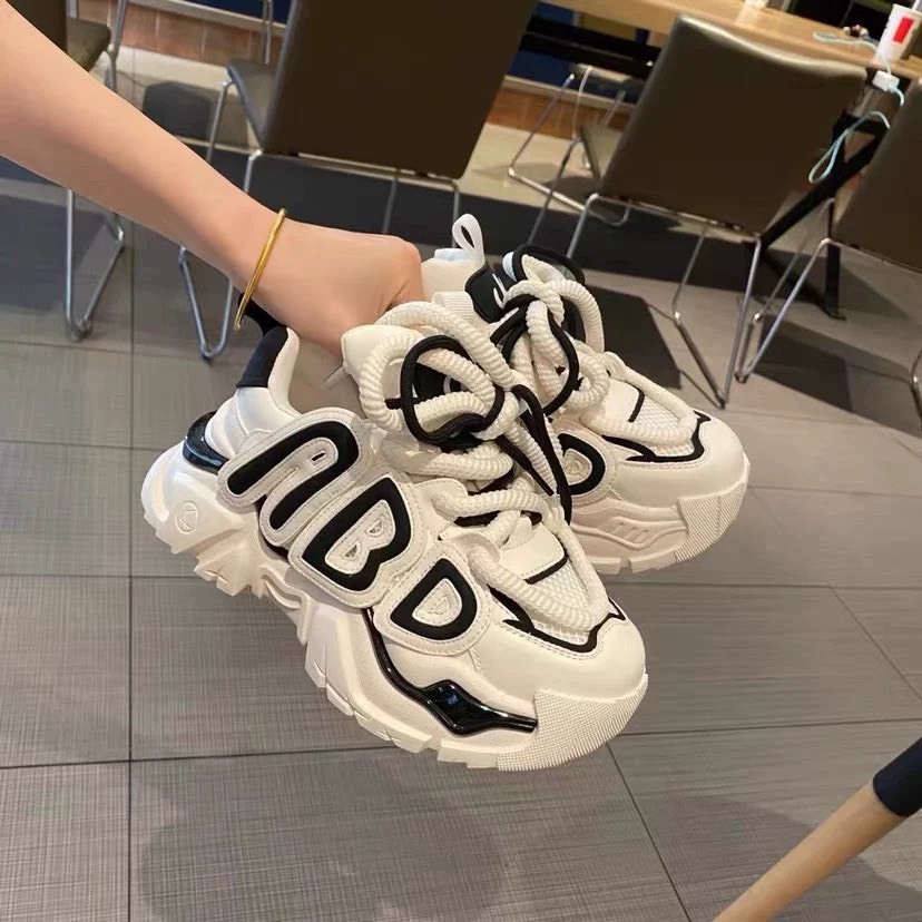 Giày nữ seaker dây to ABU đế cao 4.5cm dáng Eland'orr Mã 3087