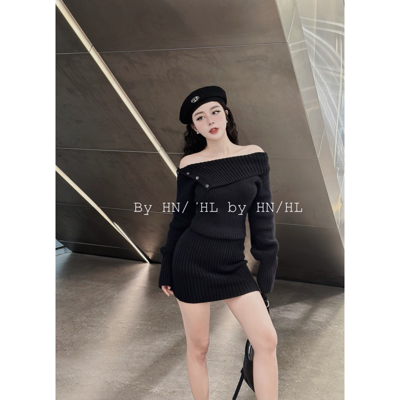 Váy Len Trễ Vai Body L1