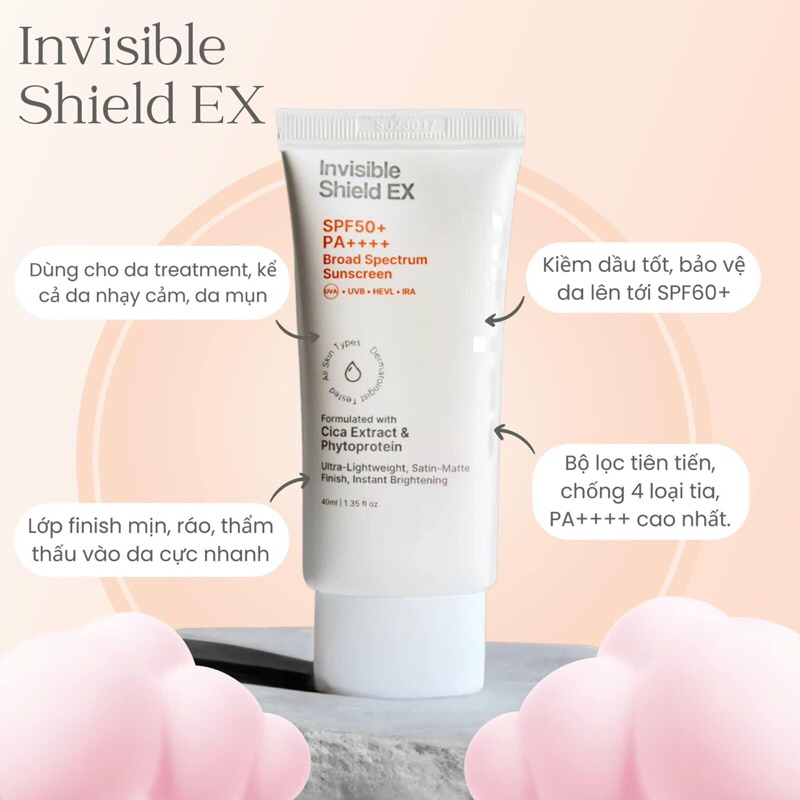 Kem chống nắng Epi- rx Invisible Shield Ex