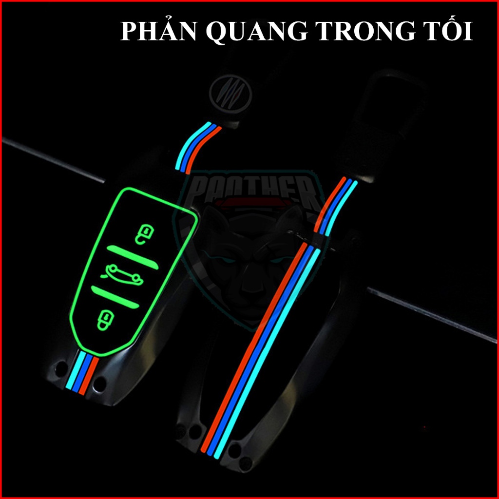 Ốp Chìa Khóa Xe PEUGEOT 3008 5008 2008 408 Traveller Họa Tiết 3 Sọc Màu Thép Hợp Kim Bền Bỉ Tinh Tế Sang Trọng Lịch Lãm
