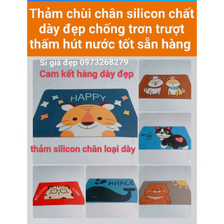 [ GIÁ SỈ ] Thảm chùi chân , thảm silicon chống trơn trượt SP cao cấp KT 40x60cm giá từ  29000₫ đến 34000₫/1cái