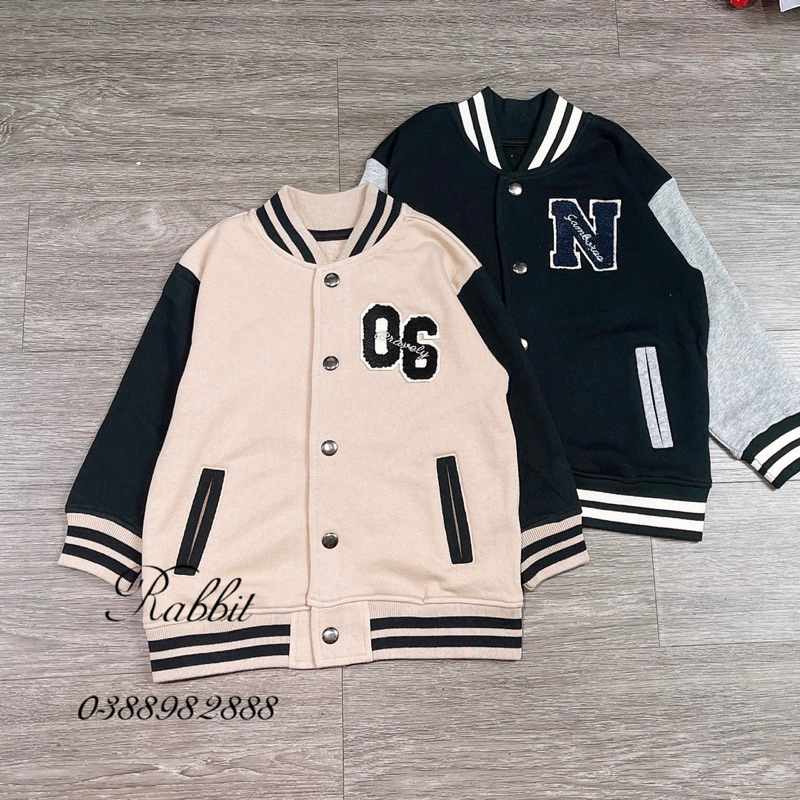 Áo bomber nỉ da cá xuất Nhật