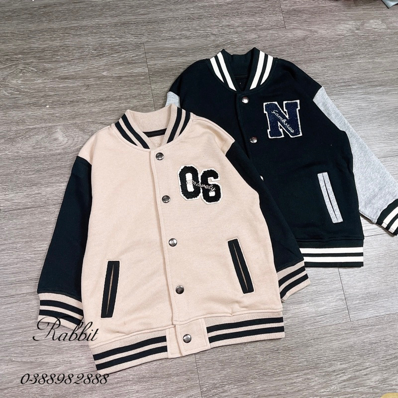 Áo bomber nỉ da cá xuất Nhật