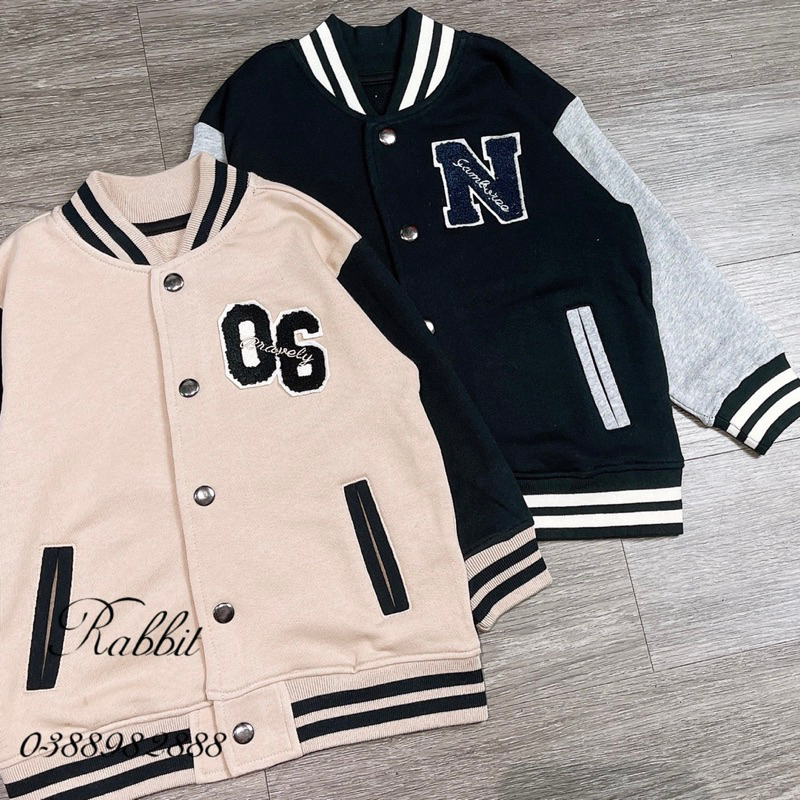 Áo bomber nỉ da cá xuất Nhật