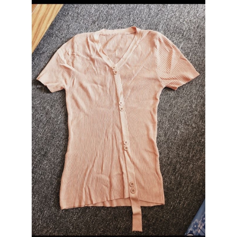 Thanh lý. áo cadigan cam đất s. m. 245n