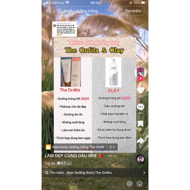 Kem The Ordita + Kem OLAY B3 xám 90ml