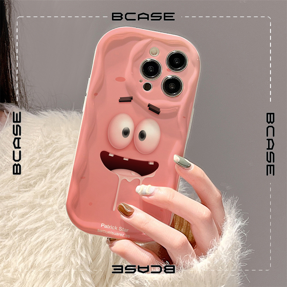 Ốp lưng iphone Viền Nổi Cạnh Sóng Pa trích hồng dễ thương 6/7/8/8plus/x/11/12/13/14/max/promax sk46