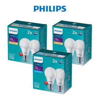 Bộ 2 đèn led bulb essential 7w, 9w, 11w ánh sáng vàng / trắng