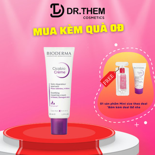 Kem Dưỡng Phục Hồi Da Tổn Thương Bioderma Cicabio Crème 40ml- Dr Thêm