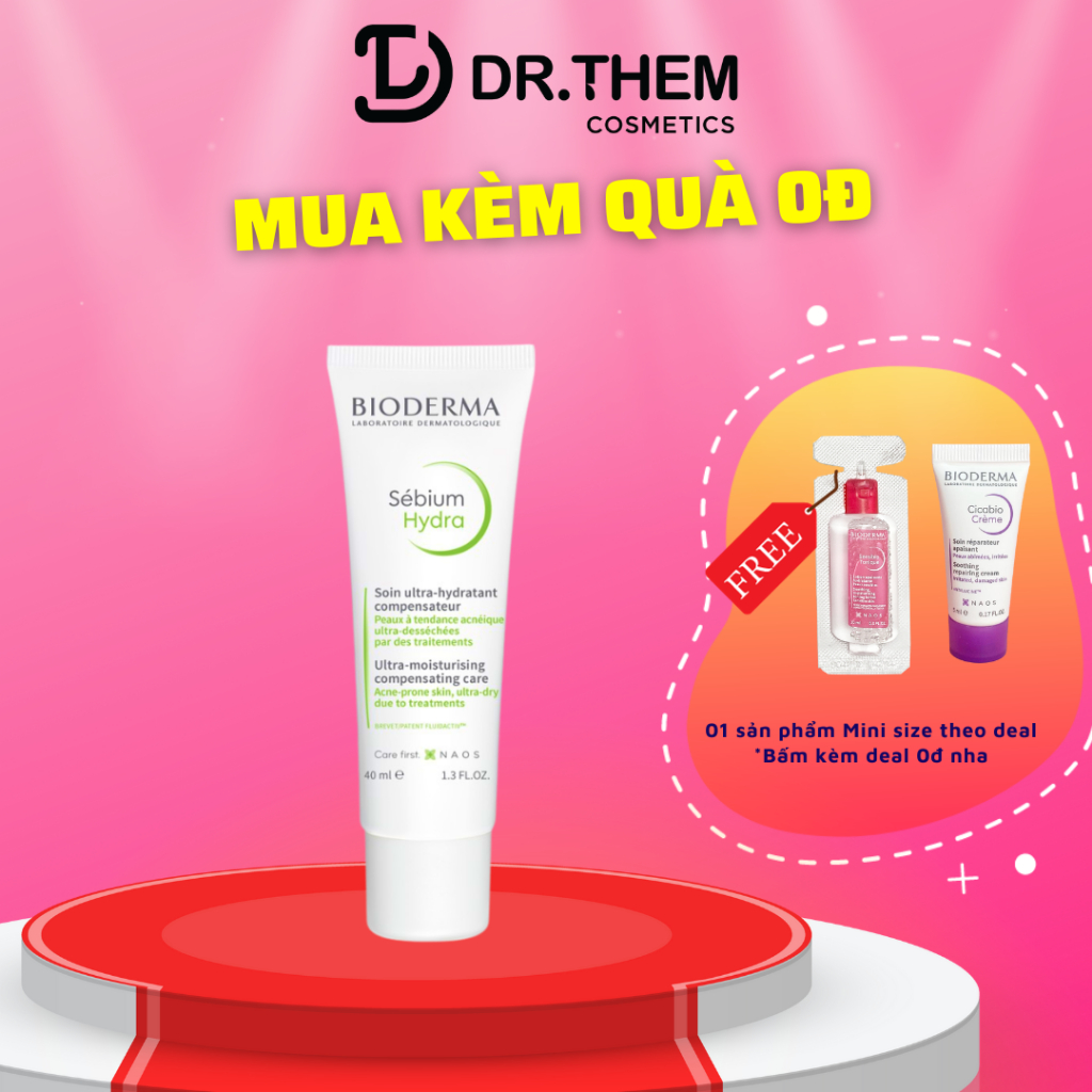 Kem Dưỡng Ẩm Cho Da Dầu Mụn BIODERMA Sébium Hydra 40ml