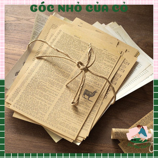 Set 57 Tờ Giấy Kraft Văn học và Nghệ thuật Retro Vintage Ghi chú Giấy Trang Trí sổ Bullet