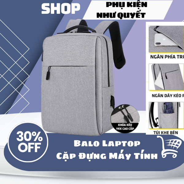 Balo Laptop, Cặp Đựng Máy Tính Cá Nhân Kích Thước 15.6 inch Đẹp Và Chống Sốc Giá Rẻ