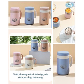 Bình ủ cháo giữ nhiệt gbbaby, hộp cháo giữ nhiệt cao cấp 450ml - chính hãng